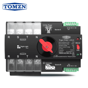 TOMZN AUTOMATIC TRANSFER SWITCH 4 POLE 100A PV & GEN SOLENOID