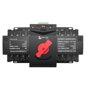 TOMZN AUTOMATIC TRANSFER SWITCH 4 POLE 63A MOTORIZED
