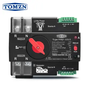 TOMZN AUTOMATIC TRANSFER SWITCH 2 POLE 100A PV & GEN SOLENOID