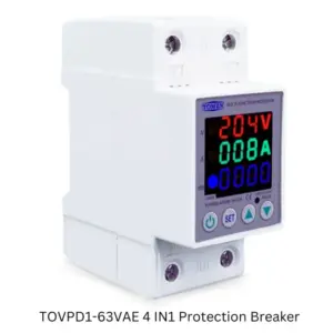 TOMZN VOLTAGE CURRENT PROTECTOR WITH KWH 2 POLE 40A