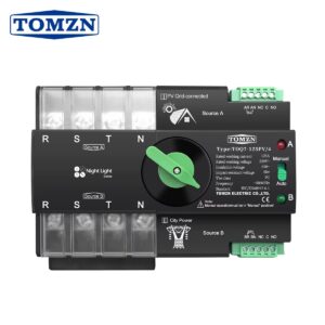 TOMZN AUTOMATIC TRANSFER SWITCH 4 POLE 63A PV SOLENOID