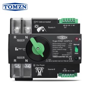 TOMZN AUTOMATIC TRANSFER SWITCH 2 POLE 63A PV SOLENOID