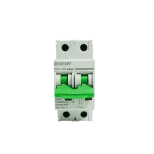BENY DC MCB 2 POLE 20A 600V